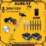 keelat 20V/12V Mesin Rumput Lawn Mower Cordless Grass Cutter Multi-function Household Small Electric Grass Trimmer Saw | Shopee Malaysia