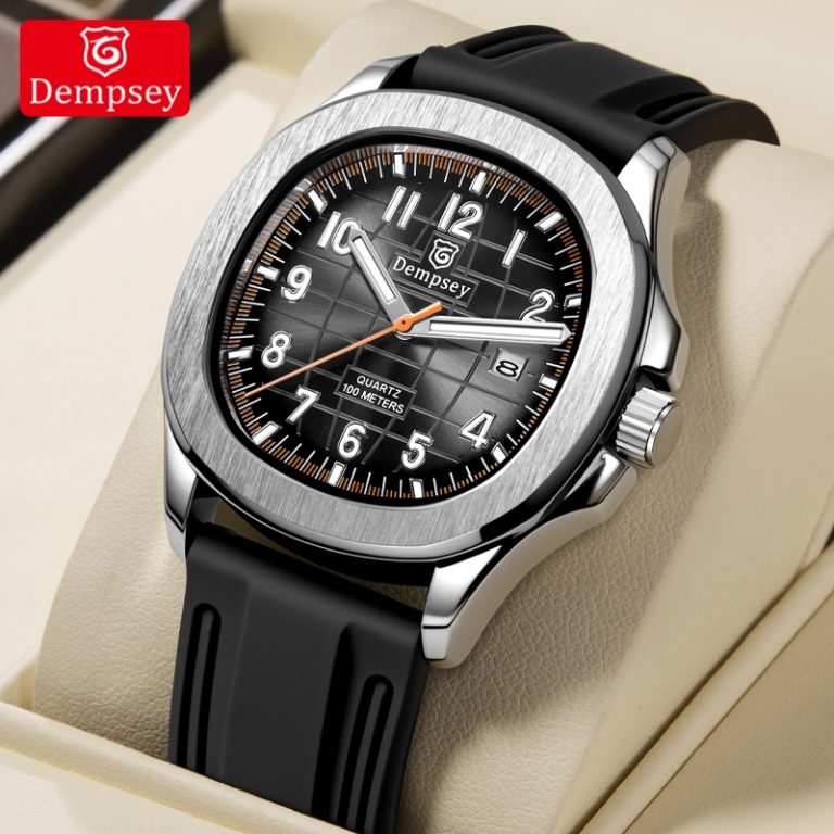 DEMPSEY Jam Tangan Lelaki Automatic Mechanical Watch for Men Original Waterproof Stainless steel Besi Business Fashion Man Wristwatch Rubber strap | Shopee Malaysia