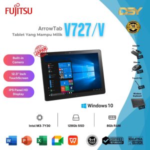 FUJITSU TABLET V727/V / T726/N LAPTOP|Wrt 18 Month|Free Touchscreen Pen+Mouse+BackPack/Keyboard | 8GB RAM | 128GB SSD | Shopee Malaysia
