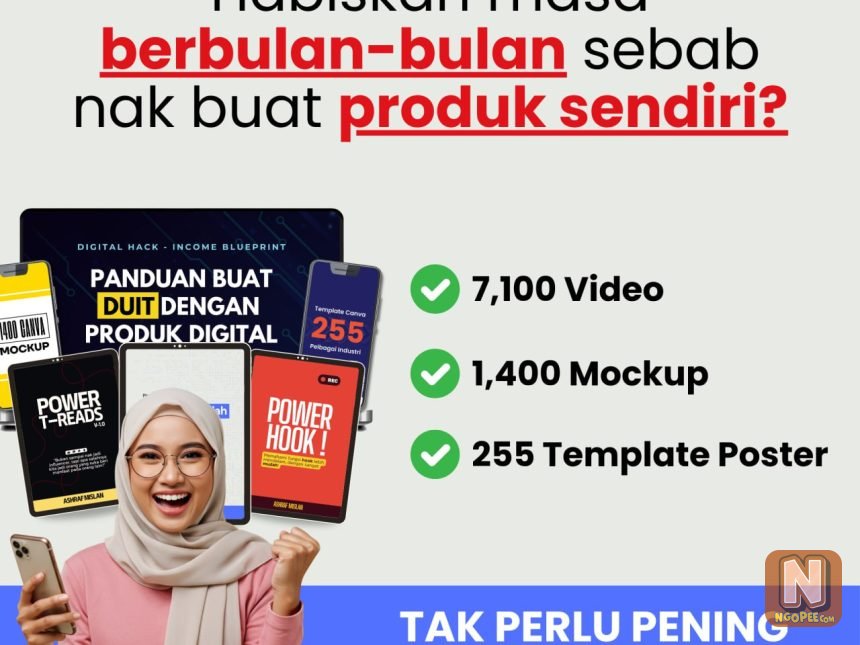 PANDUAN MUDAH BUAT DUIT DENGAN PRODUK DIGITAL
