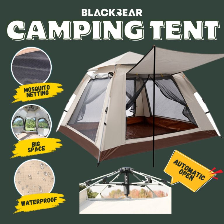 Khemah Camping Automatic Tent Waterproof Family Tent Outdoor Tent 4–8 Orang Lipat Murah | Shopee Malaysia
