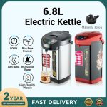 Electric Kettle 6.8L Water Dispenser Stainless Steel Rapid Heating Large Capacity 3 ways of water Thermo Pot/Water heate | Shopee Malaysia