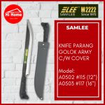 SAMLEE 115# 117# Camping Tree Clearing Chopping Jungle Black Army Knife Pisau Tentera Hutan Berkhemah ALAT KEBUN | Shopee Malaysia
