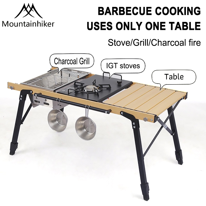 MOUNTAINHIKER IGT Table Camping Outdoor Portable Picnic Meja Foldable IGT Hiking Fishing | Shopee Malaysia