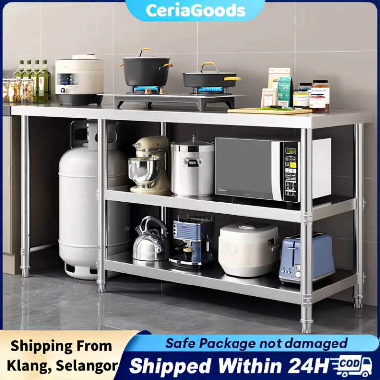 304 Stainless Steel Dapur Gas Rack Kitchen Rak Rak Dapur Rak Memasak Kitchen Dapur Rak 燃气灶置物架 | Shopee Malaysia