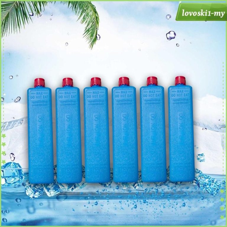 [LovoskibcMY] 6Pcs Ice Crystal Boxes Ice Freezer Blocks Ice Cooler Blocks Cooling Ice Packs for Family Travel Camping Air Conditioner Fan | Shopee Malaysia
