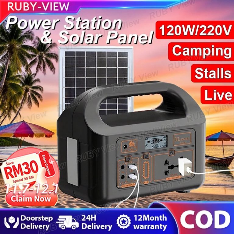 RUBY 120W/200W Power Station Portable Mobile Power Bank Camping Energy Storage Home Outdoor 220V | Shopee Malaysia