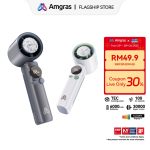 Amgras MetaHeld Fan Pro Portable Turbo Fan High Speed kipas mini fan cooler 100 Level Adjustment LED Display 20H 6000mAh | Shopee Malaysia