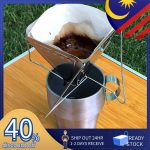 🔥Ready Stock🔥 JUYOGO Portable Filter Holder Stainless Steel GL-041 Outdoor Reusable Dripper Camping Penapis Coffee Coffe | Shopee Malaysia