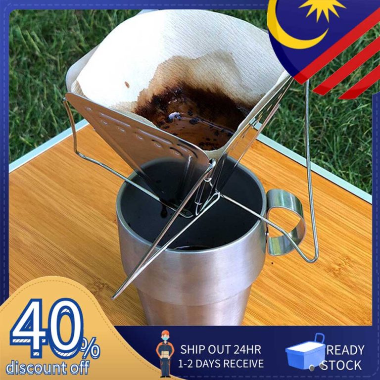 🔥Ready Stock🔥 JUYOGO Portable Filter Holder Stainless Steel GL-041 Outdoor Reusable Dripper Camping Penapis Coffee Coffe | Shopee Malaysia