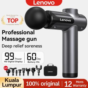 Lenovo Wireless Massage Gun With 8 Accessories 99 Speeds Adjustable Fascia Massage Gun Deep Tissues Muscle Relaxation LCD Display 筋膜枪 | Shopee Malaysia
