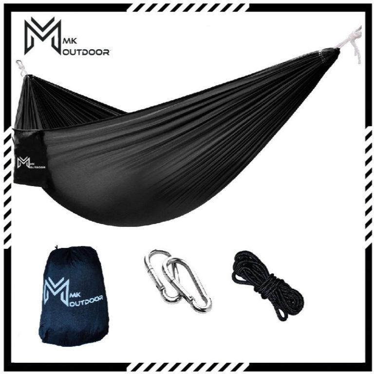 Buian Hammock Parachute cloth/ Nylon/ Ice Silk/ Hammock Buian Outdoor Large Wide Camping Garden Leisure Portable Travel | Shopee Malaysia
