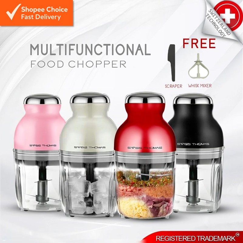 Swiss Thomas Capsule Cutter & Multi-Function Chopper – Blender, Grinder, Mixer, Mincer, Masher & Juicer 900ml | Shopee Malaysia
