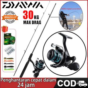 DAIWA Joran Pancing Set Reel Spinning Fishing Rod Set Pancing Casting 1 Set Murah 100KG Max Drag | Shopee Malaysia