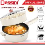 DESSINI ITALY Electric Cooker Steamboat Hot Pot Non Stick Frying Wok Pan Rice Cooker with Steamer Periuk Masak Elektrik | Shopee Malaysia