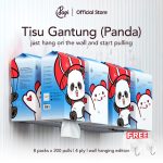 8 pek Popi Tisu Gantung Panda 4 Lapisan | 4 ply Air-Cushion Tissues | Shopee Malaysia