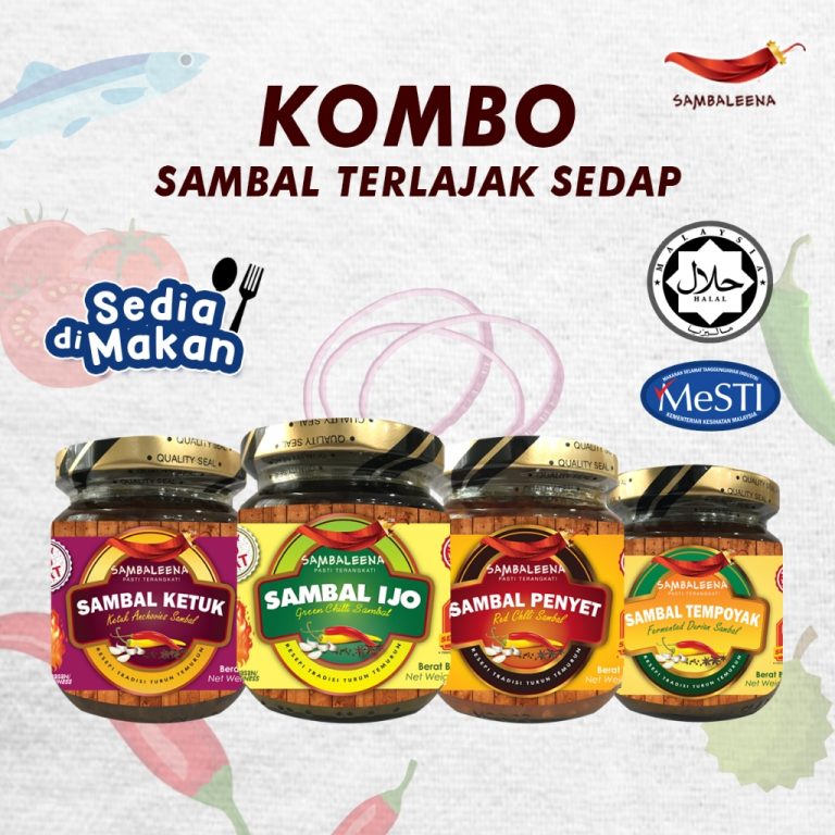 🌶 HQ SAMBALEENA OFFICIAL 🌶 | SAMBALEENA | SAMBAL TERLAJAK SEDAP | SAMBAL VIRAL NO 1 MALAYSIA | Shopee Malaysia