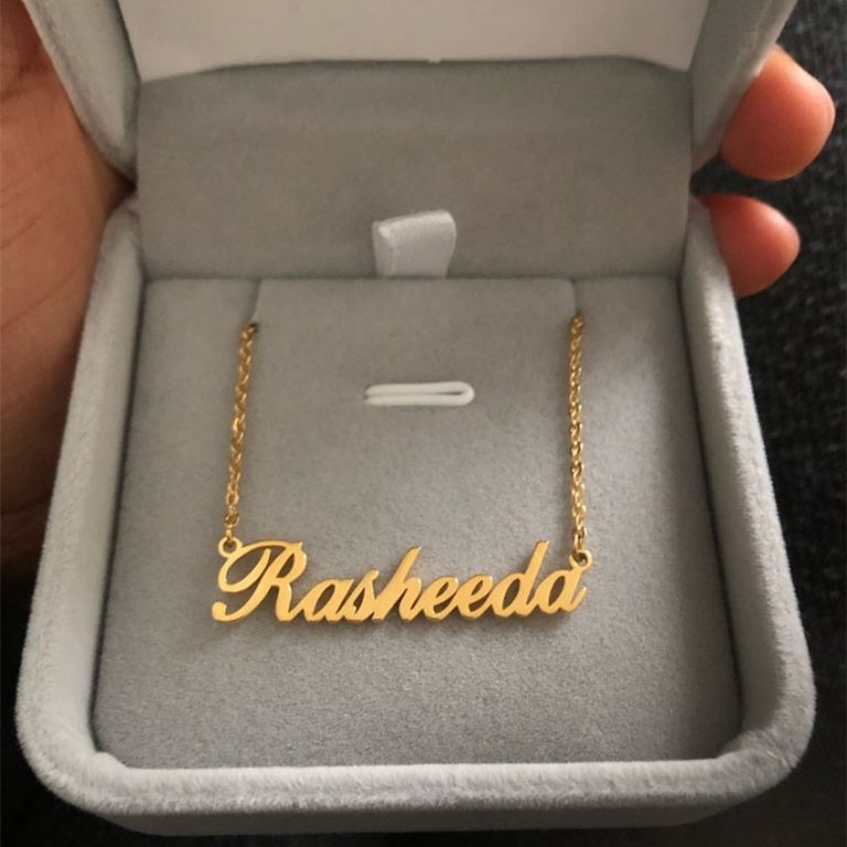 BONLAVIE【Name Custom Necklace】Stainless Steel Choker Custom Name Necklace Personalized Jewelry | Shopee Malaysia