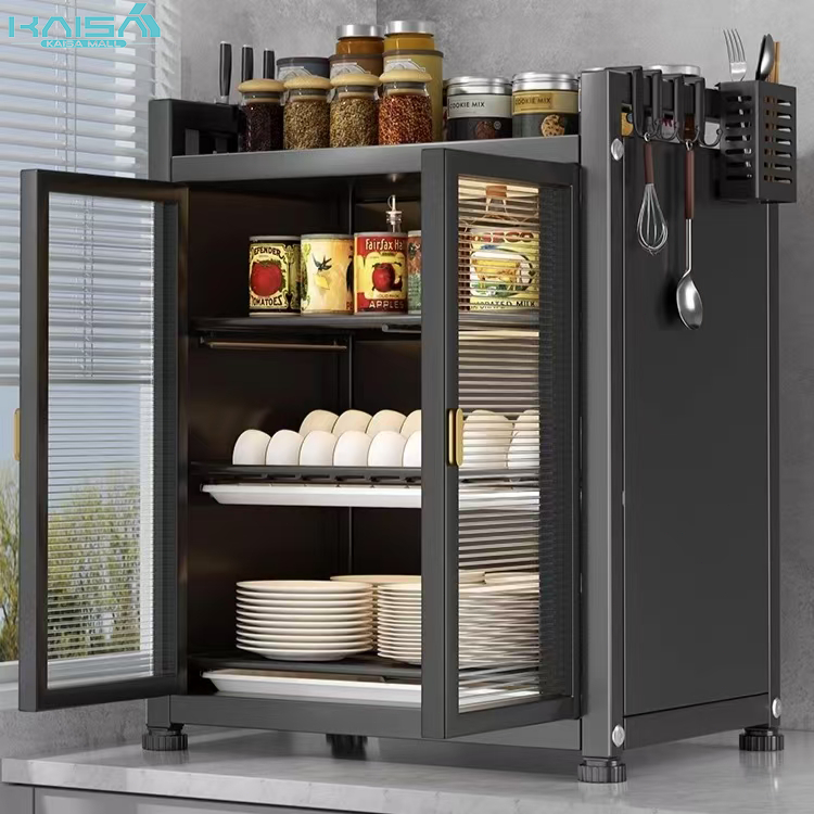 Kitchen Stainless Steel Storange Rack Rak Pinggan Mangkuk Rak Sinki Dapur Dish Drainer Dustproof 碗碟柜 | Shopee Malaysia