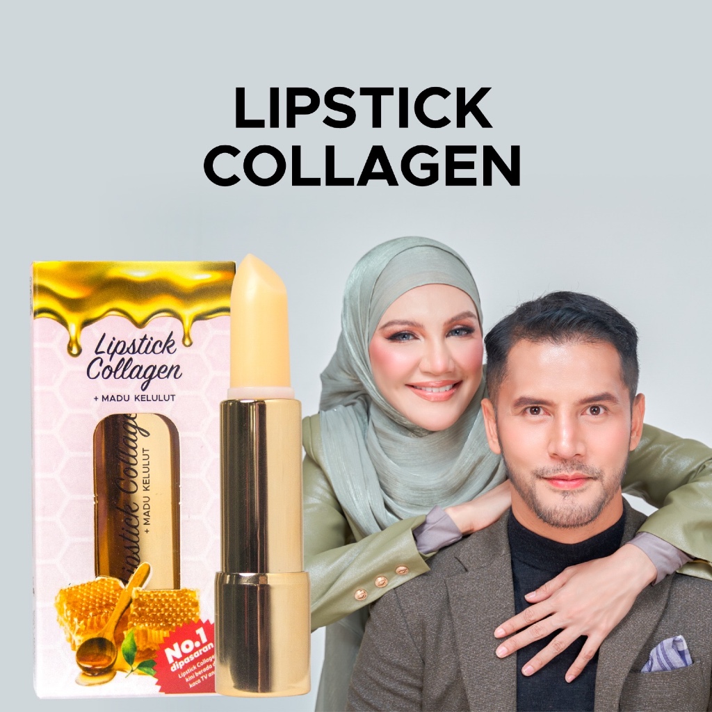 DHERBS LIPSTICK COLLAGEN + MADU KELULUT | Shopee Malaysia