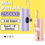 25000mAh Mini Portable PowerBank External Battery Plug Play Power Bank Type C Fast Effective Charger For Phone | Shopee Malaysia