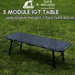 Wellhike SWS 5 Unit IGT Table Adjustable Height Expandable Side Stove Acrylic Wood Plate Lamp Pole Water Dispenser | Shopee Malaysia