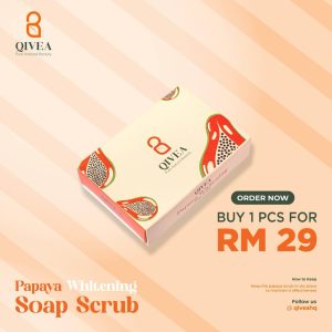 Qivea Papaya Whitening Soap Scrub Original HQ | Shopee Malaysia