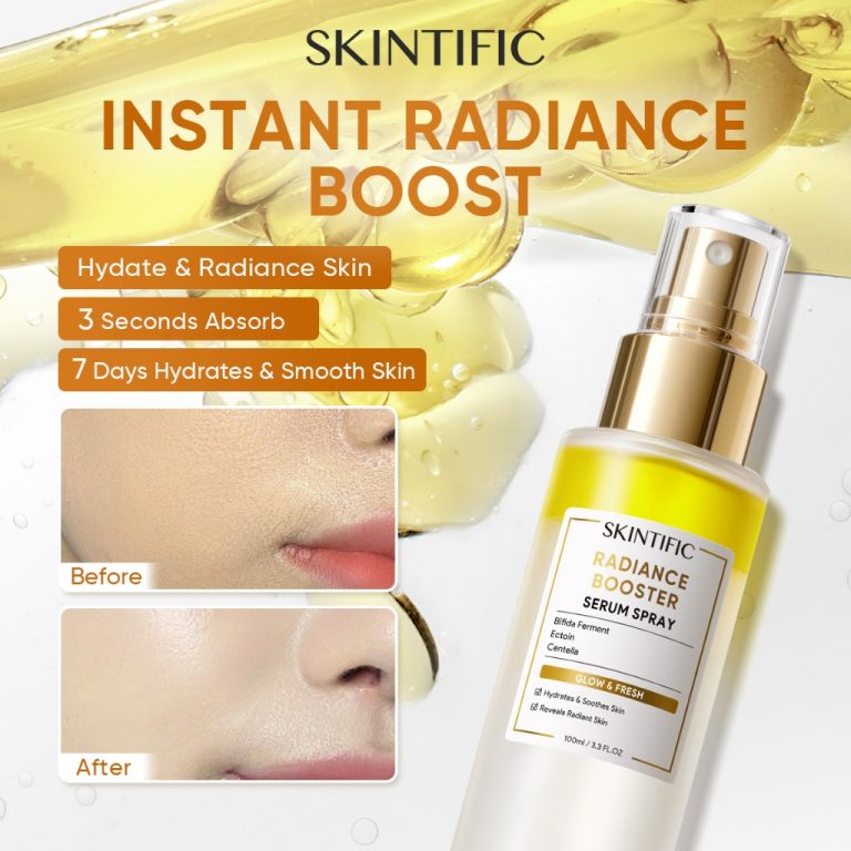 SKINTIFIC Radiance Booster Serum Spray Facial Oil Strengthen Skin barrier Intensive Hydration|Dry Skin | Shopee Malaysia