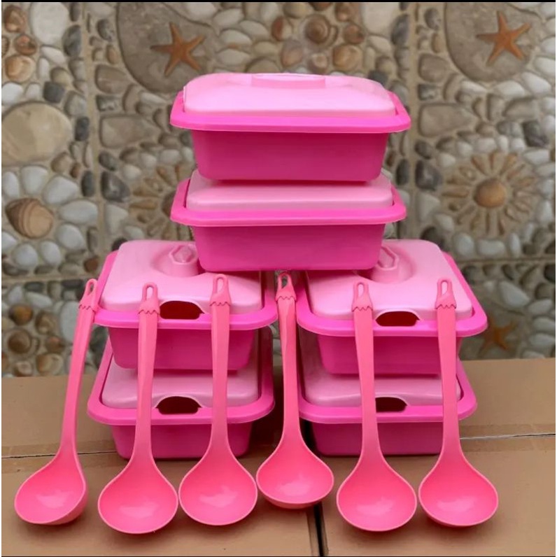 6pcs square buffet place plus vegetable/cirus spoon | Shopee Malaysia