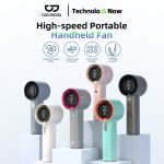 GOOJODOQ Adjustable Digital Display Handheld Mini Fan | Shopee Malaysia