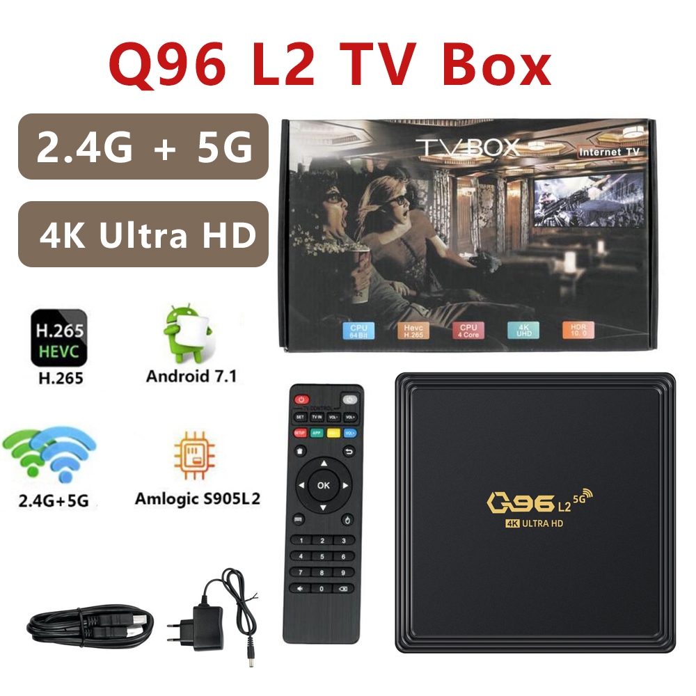 Q96 L2 Smart TV Android Magic Box 2.4GHz 5G WIFI 16+256GB 4K Ultra High Definition Multifunctional Film Television Home Entertainment | Shopee Malaysia