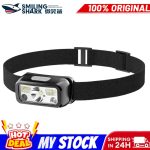 Shocking Price🔥Smiling Shark TD0144 LED Head Lamp Intelligent Sensor Outdoor Waterproof Cycling Running Headlight | Shopee Malaysia