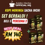 🔥OFFICIAL HQ🔥 KOPI MORINGA SACHA INCHI | SET BERBALOI | 3 SERANGKAI | ADDIN HERBS | AD-DIN | Shopee Malaysia