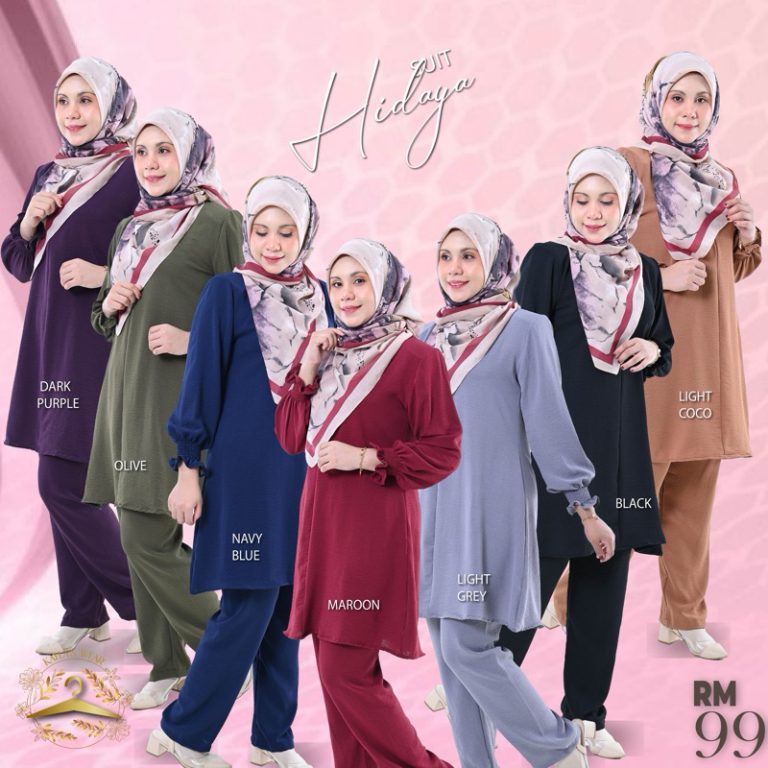 SUIT HIDAYA IRONLESS PREMIUM CEY CREPE | Shopee Malaysia