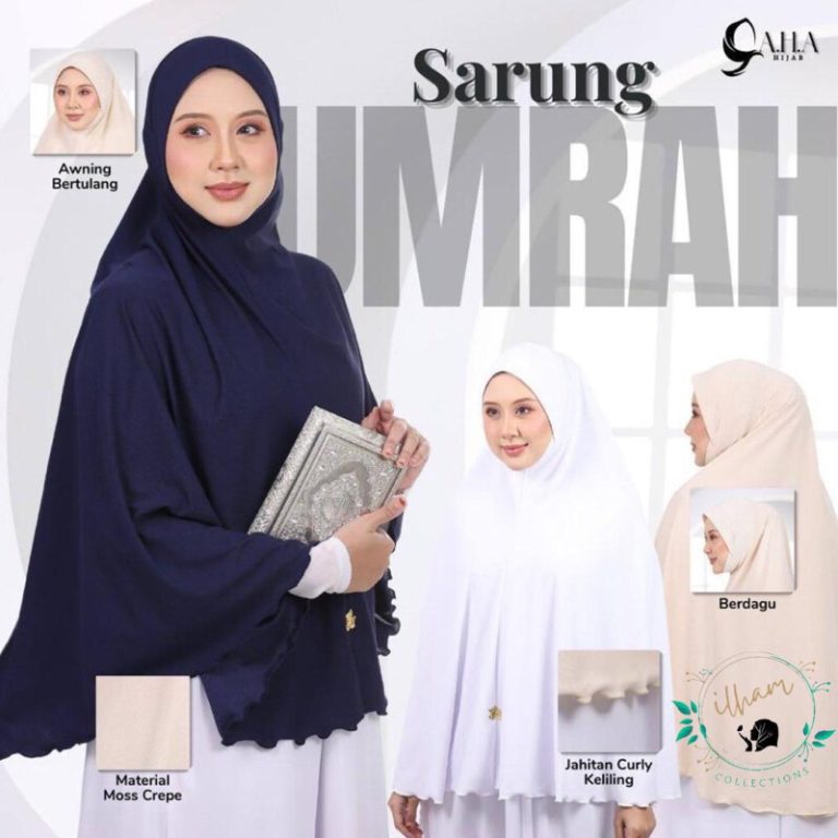 TUDUNG SARUNG UMRAH DAGU BIDANG 6XL MINI TELEKUNG MOSCEREPE | Shopee Malaysia