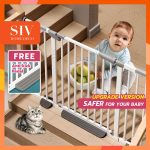 SIV 69-153 CM Pagar Baby Safety Gate Fence Guard With Security Lock For Bayi, Kids, Dogs, Pets | Shopee Malaysia