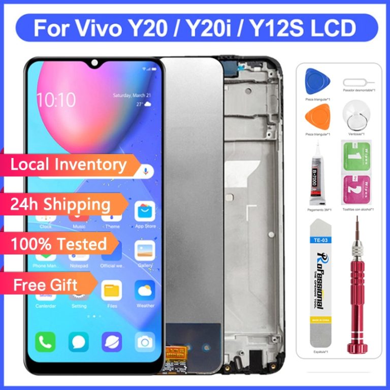Original LCD for VIVO Y20/Y20i/Y20S/Y12S/Y12A/Y15A/Y15S LCD Display Touch Screen Digitizer Assembly with Frame | Shopee Malaysia