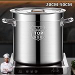 304 Stainless steel soup bucket stainless steel pot Periuk Sup Baldi sup keluli tahan karat periuk besar 汤锅 汤桶 | Shopee Malaysia
