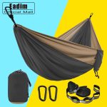 Parachute Hammock With Hammock Straps and Black Carabiner Camping Survival Travel Double Person Outdoor Furniture | Shopee Malaysia