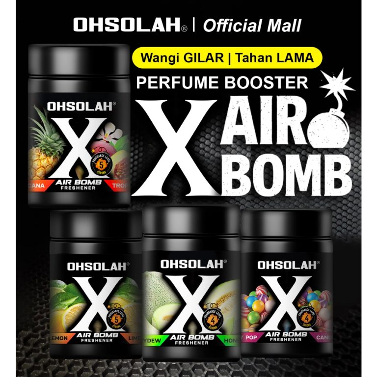 OHSOLAH AIR BOMB Pewangi Viral | Car Air Freshener Wangi Gilar Tahan Lama Fruity Perfume Booster | Shopee Malaysia