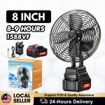 [Local] SOARFLY 8 Inch Portable Camping Fan Cordless Rechargeable Fan Metal Kipas Bateri Tahan Lama for Home Outdoor Camping | Shopee Malaysia