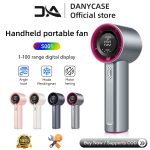 DANYCASE Handheld Mini Fan 100-Speed Strong Wind with LED Display (4000mAh) | Shopee Malaysia