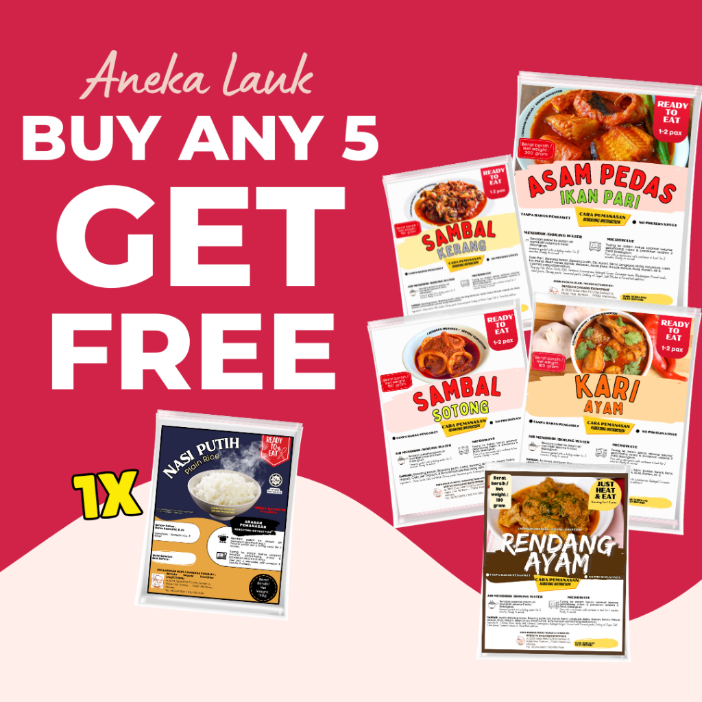 Chef Zam LAUK READY TO EAT Instant food travel pack UMRAH HAJI | Shopee Malaysia