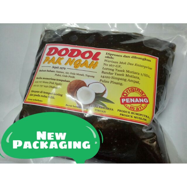 WMD ✅ Dodol Pak Ngah Original Penang 500g 🥥 Perisa Asli 👍 Murah & Tahan Lama | Shopee Malaysia