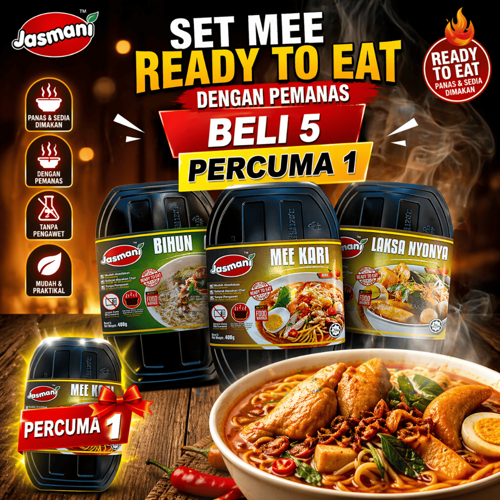 [JASMANI] SET MEE READY TO EAT DENGAN PEMANAS | Shopee Malaysia