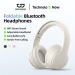 GOOJODOQ Foldable Headphones HiFi Stereo Sound Bluetooth Long Battery Life Multi-mode Playback | Shopee Malaysia